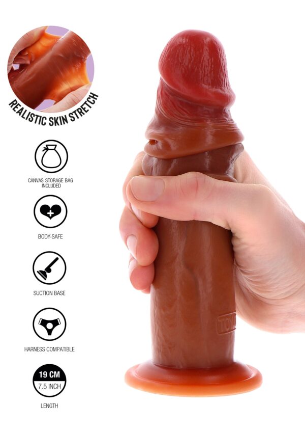 Foreskin Dong Realistic Caramel - immagine 3