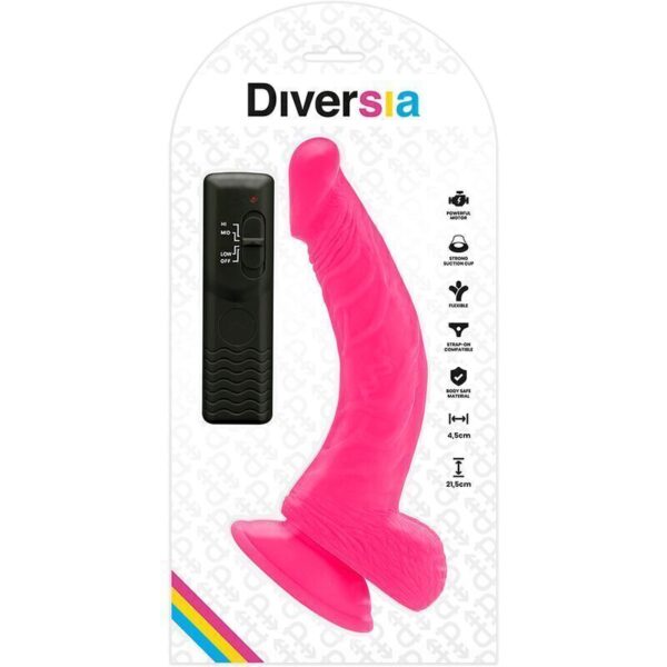 Dildo Flessibile Con Vibrazione 21,5 CM - Rosa - immagine 7