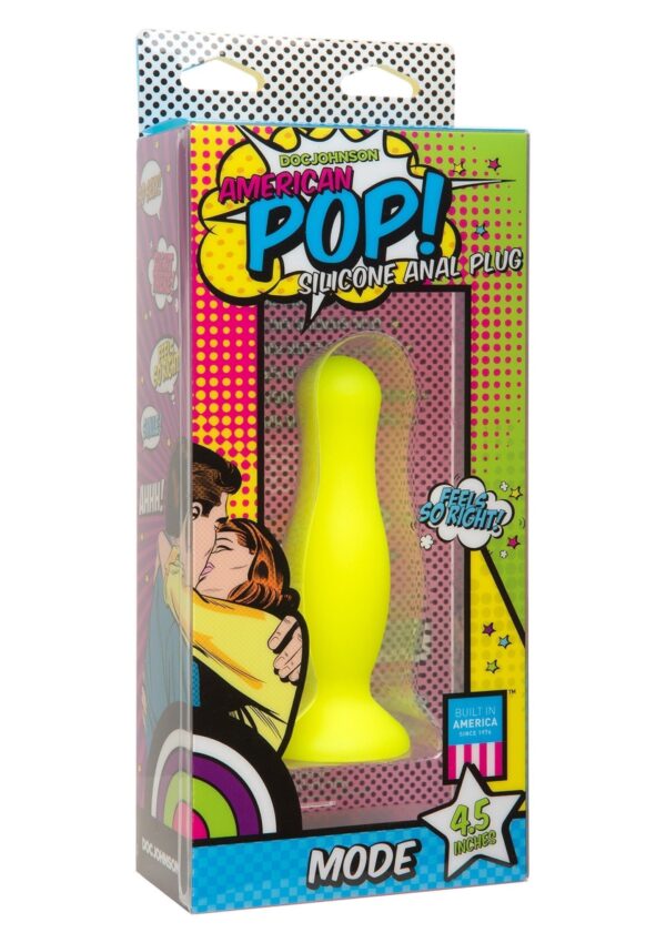 Plug anale 4,5 pollici American Pop Giallo - immagine 3