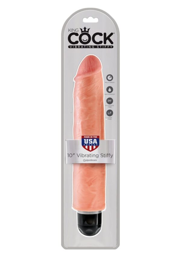 King Cock 10 pollici Vibrating Stiffy - immagine 3