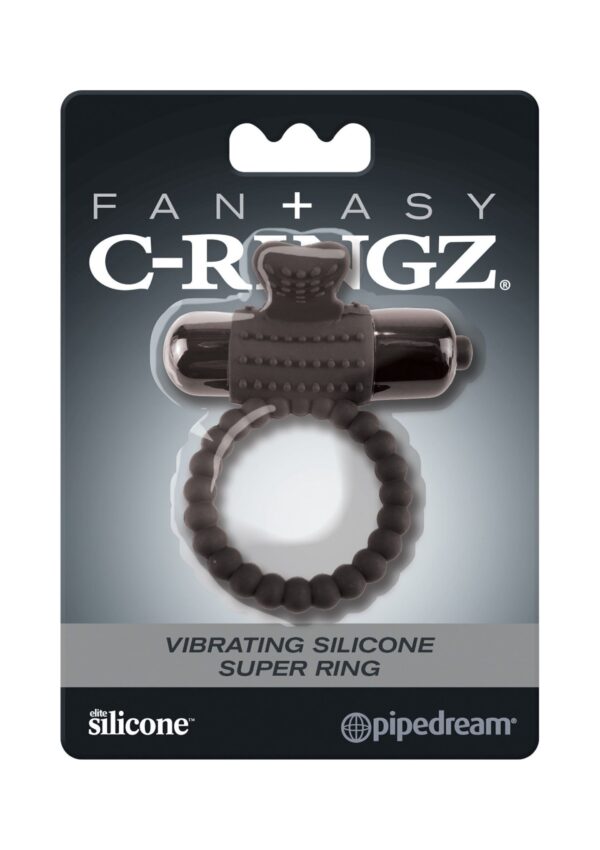 Anello Super Vibrante Fantasy C Ring Nero - immagine 3