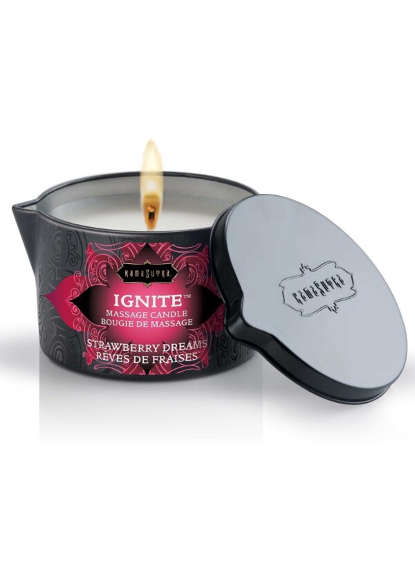 Ignite Candela da massaggio Fragola 170gr - immagine 4